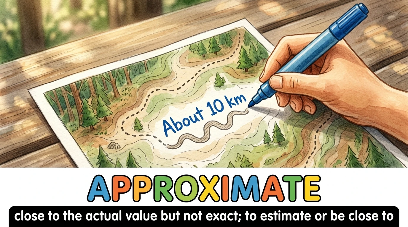 English Illustration for approximate